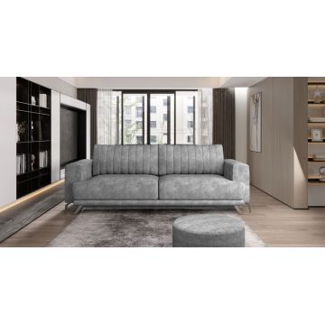 Canapea extensibila 4 locuri ELTAP, SO-ELI-04LE, Elise, 250x95x90 cm, lemn/poliester, gri