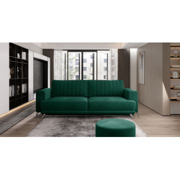 Canapea extensibila 4 locuri ELTAP, SO-ELI-35NU, Elise, 250x95x90 cm, lemn/poliester, verde inchis