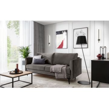 Canapea extensibila 4 locuri ELTAP, SO-REV-04LO, Revi, 215x98x92 cm, lemn/poliester, gri