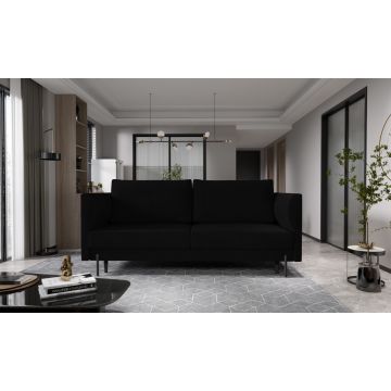 Canapea extensibila 4 locuri ELTAP, SO-REV-10VE, Revi, 215x98x92 cm, lemn/poliester, negru