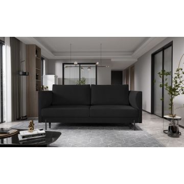 Canapea extensibila 4 locuri ELTAP, SO-REV-10VER, Revi, 215x98x92 cm, lemn/poliester, negru