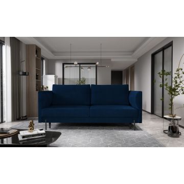 Canapea extensibila 4 locuri ELTAP, SO-REV-40VE, Revi, 215x98x92 cm, lemn/poliester, albastru inchis