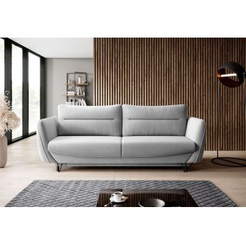 Canapea extensibila 4 locuri ELTAP, SO-SIL-04SO, Silva, 236x95x90 cm, lemn/poliester, gri deschis