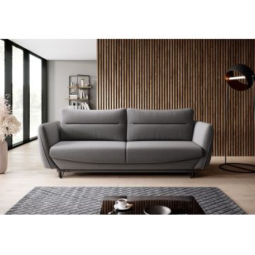 Canapea extensibila 4 locuri ELTAP, SO-SIL-05GO, Silva, 236x95x90 cm, lemn/poliester, gri inchis