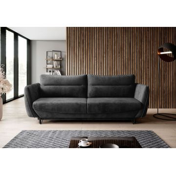 Canapea extensibila 4 locuri ELTAP, SO-SIL-06NU, Silva, 236x95x90 cm, lemn/poliester, gri inchis