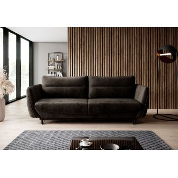 Canapea extensibila 4 locuri ELTAP, SO-SIL-22NU, Silva, 236x95x90 cm, lemn/poliester, maro inchis