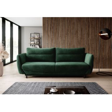 Canapea extensibila 4 locuri ELTAP, SO-SIL-35LO, Silva, 236x95x90 cm, lemn/poliester, verde inchis