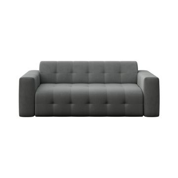 Canapea gri cu tapițerie din catifea 223 cm Tuil – Rodier