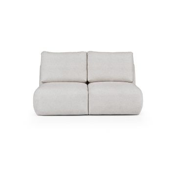 Canapea gri deschis cu tapițerie din țesătură bouclé 164 cm Mirel – Rodier