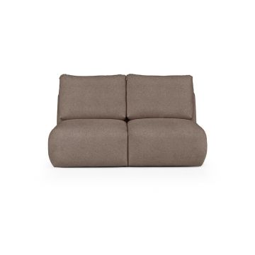 Canapea maro cu tapițerie din țesătură bouclé 164 cm Mirel – Rodier