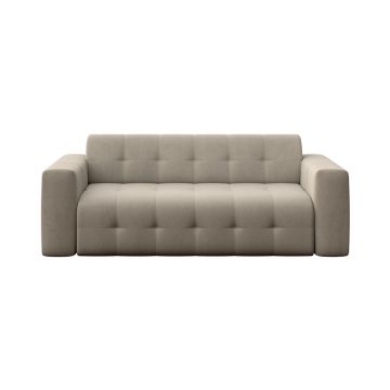 Canapea maro deschis cu tapițerie din catifea 223 cm Tuil – Rodier