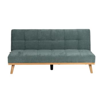 Canapea turcoaz extensibilă cu tapițerie din chenille 178 cm – Ixia