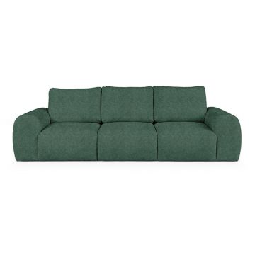 Canapea verde cu tapițerie din țesătură bouclé 287 cm Mirel – Rodier