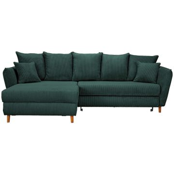 COLȚAR EXTENSIBIL textil verde închis