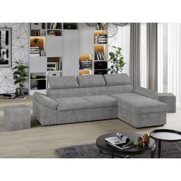 Coltar Extensibil Jamaica Plusat Gri Deschis