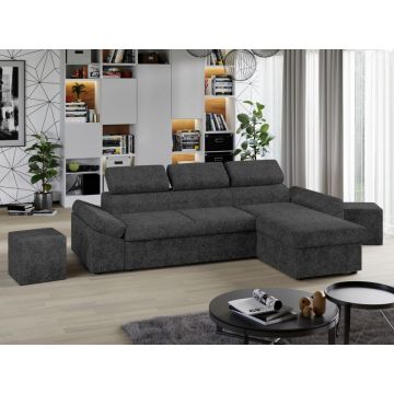 Coltar Extensibil Jamaica Plusat Gri Inchis