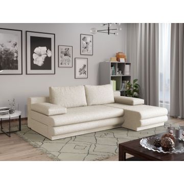 Coltar Extensibil Sensi plusat aspect lana alba
