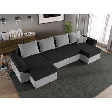 Coltar U Extensibil Cali gri / negru