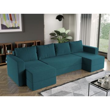 Coltar U Extensibil cu lada Alfa turcoaz