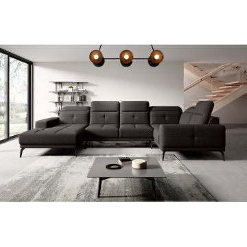 Coltar dreapta 6 locuri ELTAP, RT-22FL, Neviro, 350x201x77 cm, lemn/poliester, maro inchis