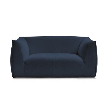 Canapea albastru-închis cu tapițerie din țesătură bouclé 170 cm Giorgia – Bobochic Paris