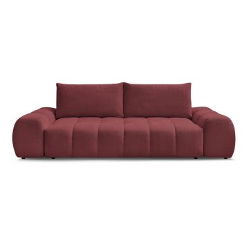 Canapea burgundy cu tapițerie din chenille 278 cm Everest – Bobochic Paris