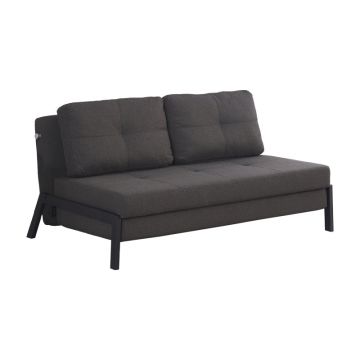 Canapea extensibila Hafrene pakoworld stofa antracit 151x94x71cm
