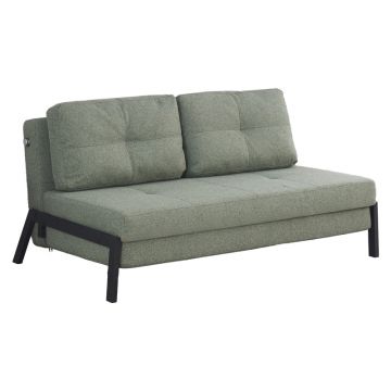 Canapea extensibila Hafrene pakoworld tesatura verde deschis 151x94x71cm