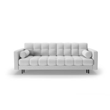 Canapea gri deschis extensibilă, cu spațiu de depozitare 222 cm Bali – Cosmopolitan Design