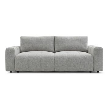 Canapea gri deschis extensibilă/cu spațiu de depozitare 248 cm Arsene – Bobochic Paris