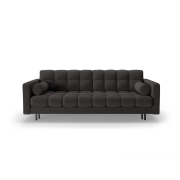 Canapea gri închis extensibilă, cu spațiu de depozitare 222 cm Bali – Cosmopolitan Design