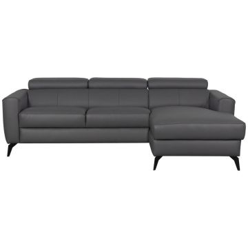 CANAPEA MODULARĂ textil, piele antracit