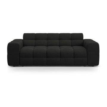 Canapea neagră 222 cm Kendal – Micadoni