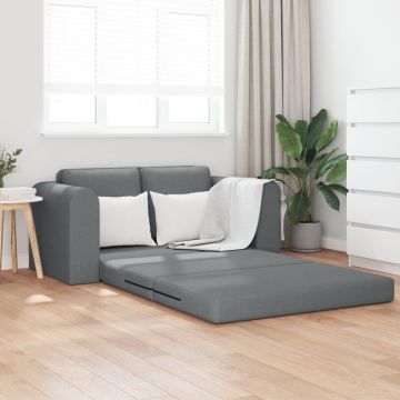 Canapea Pat 2 în 1 Gri închis 148x71x83 cm Stofă
