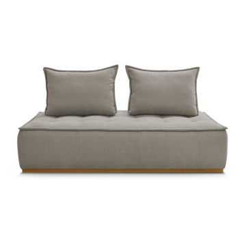 Canapea taupe cu tapițerie din țesătură bouclé 175 cm Elisa – Bobochic Paris