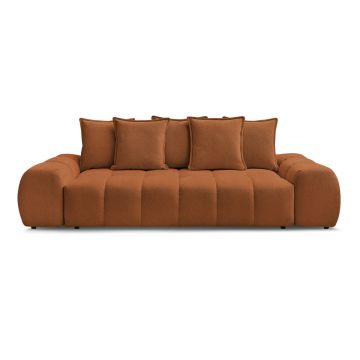Canapea teracotă cu tapițerie din chenille 278 cm Everest – Bobochic Paris
