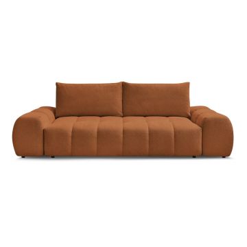 Canapea teracotă cu tapițerie din chenille 278 cm Everest – Bobochic Paris