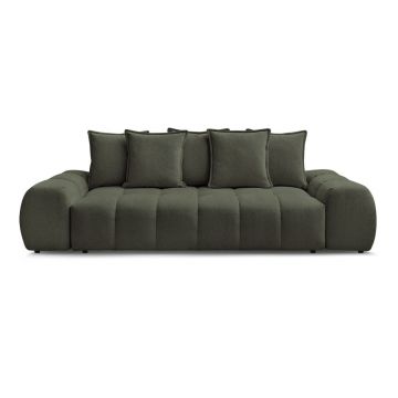Canapea verde cu tapițerie din chenille 278 cm Everest – Bobochic Paris