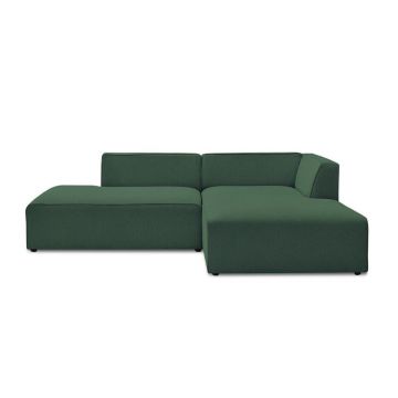 Colțar modular verde (cu colț pe partea dreaptă/în formă de ”L”) Megeve – Bobochic Paris