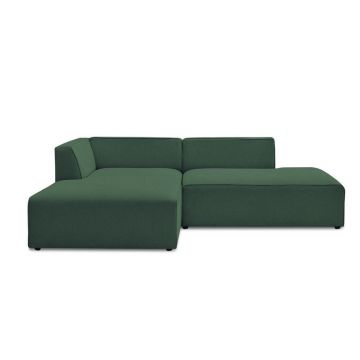 Colțar modular verde (cu colț pe partea stângă/în formă de ”L”) Megeve – Bobochic Paris