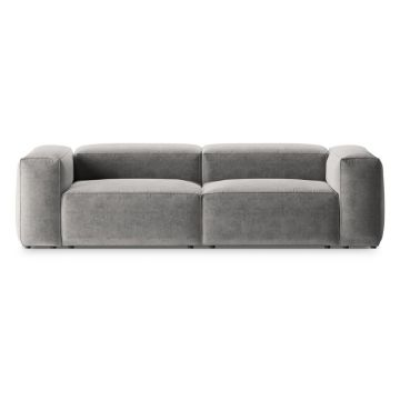 Canapea gri deschis 264 cm Bergano – Cosmopolitan Design
