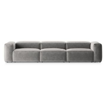 Canapea gri deschis 364 cm Bergano – Cosmopolitan Design