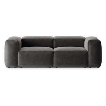 Canapea gri închis 224 cm Bergano – Cosmopolitan Design