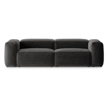 Canapea gri închis 264 cm Bergano – Cosmopolitan Design