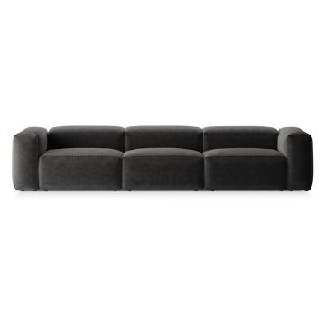 Canapea gri închis 364 cm Bergano – Cosmopolitan Design