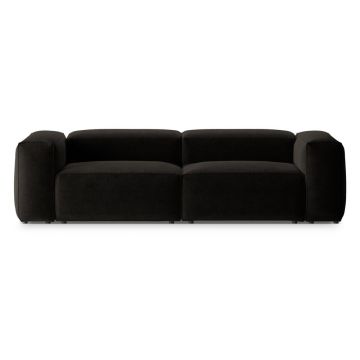 Canapea neagră 264 cm Bergano – Cosmopolitan Design