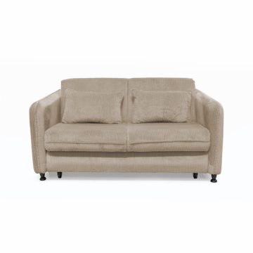 Canapea RAVIT extensibila, 3 locuri, cu arcuri si lada depozitare, bej, 173x122x88 cm