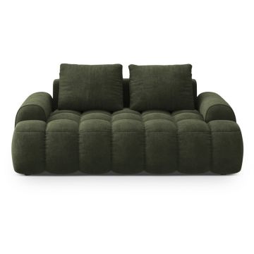 Canapea verde cu tapițerie din catifea 175 cm Linz – Cosmopolitan Design