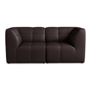 Canapea violetă cu tapițerie din imitație de piele 180 cm Aloha – Makamii