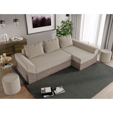 Coltar Extensibil Cali Catifea Bej / Reiat Cappuccino